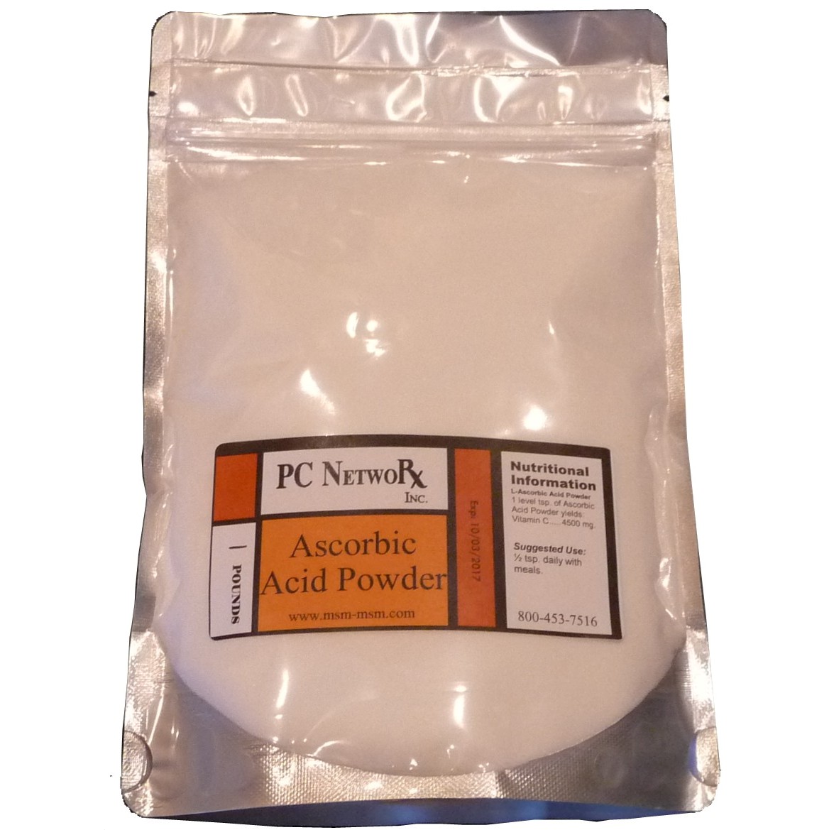 Pre-Order: 1 lb Bulk Ascorbic Acid Powder